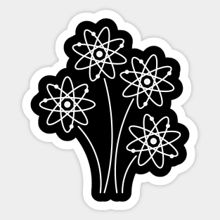 Atomic Flowers Sticker